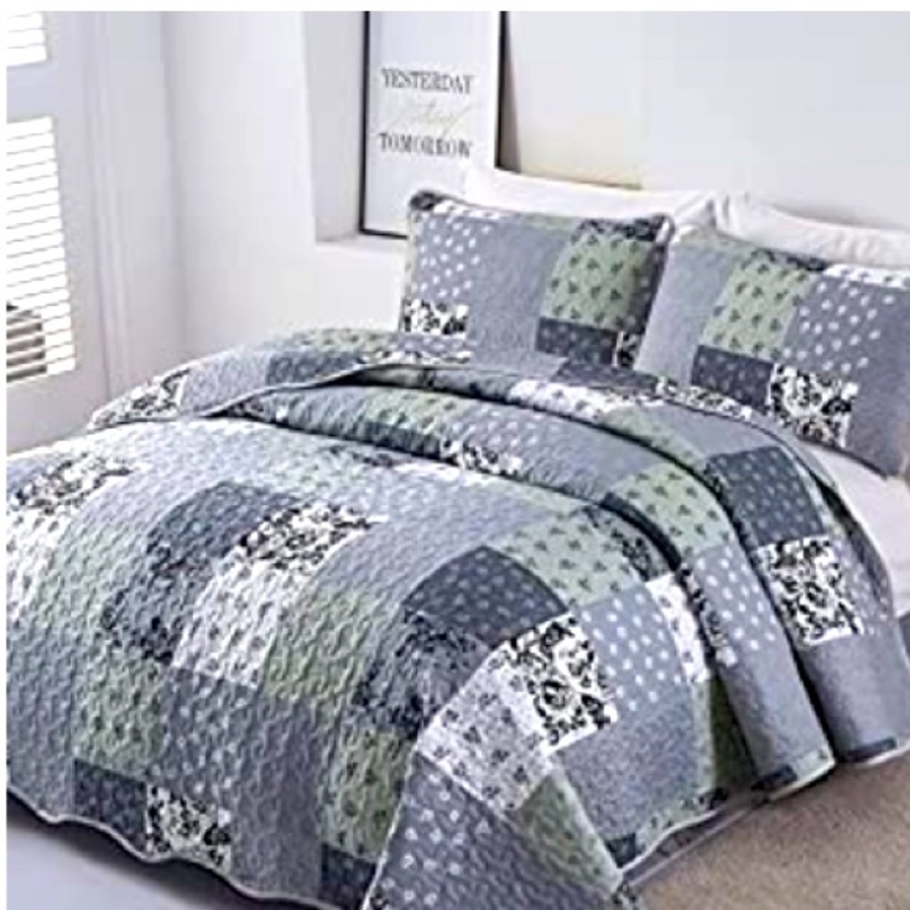BOHO patchwork quilt set